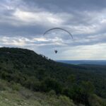 Voile de parapente à claret